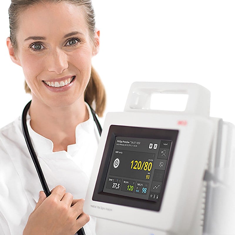 seca mVSA Spot Check Monitor with seca SpO2 and ear thermometer