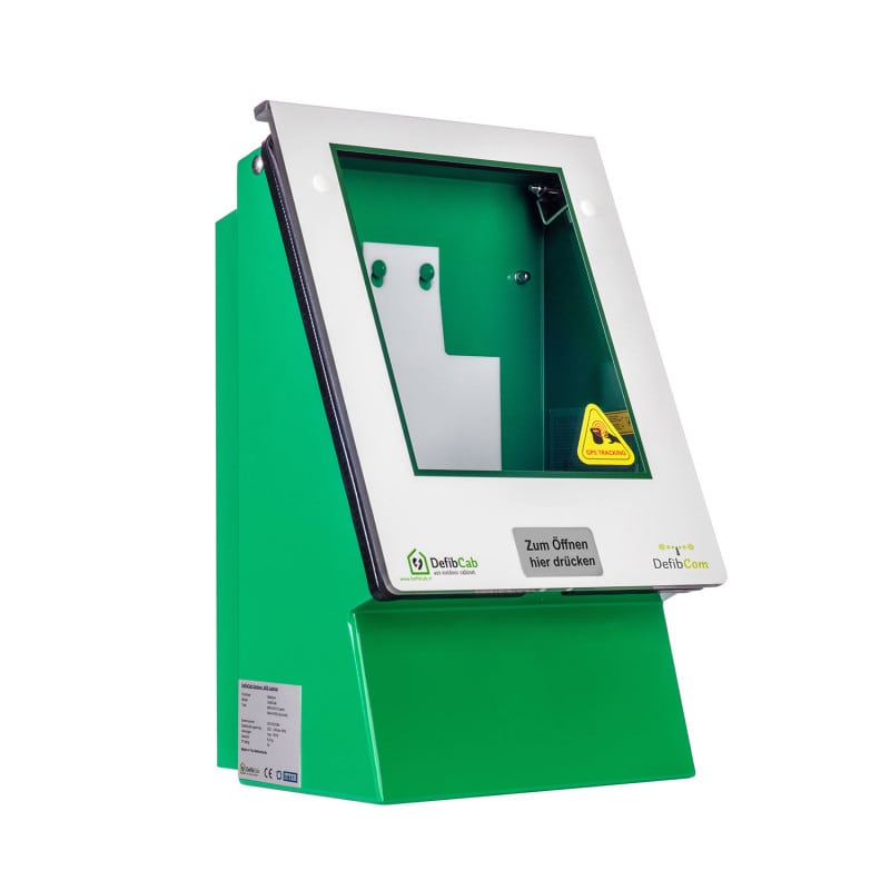 DefibCab Smart Monitoring AED Cabinet unlocked