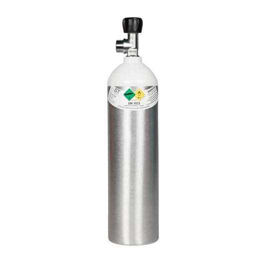 Aluminium Oxygen Tank, filled 1.8 litre