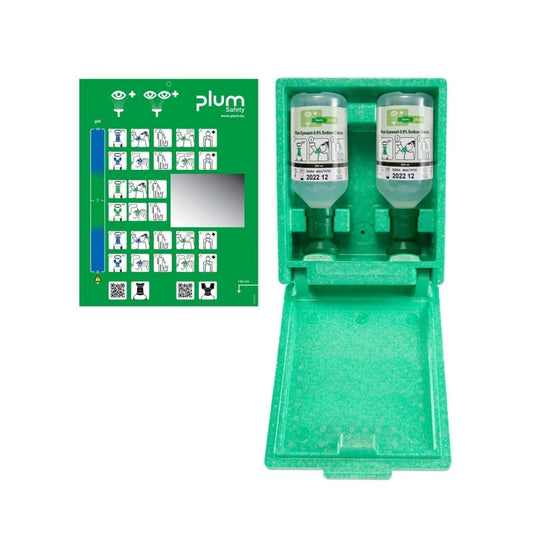 PLUM Emergency Eye Rinse Station with Wall Box Standard