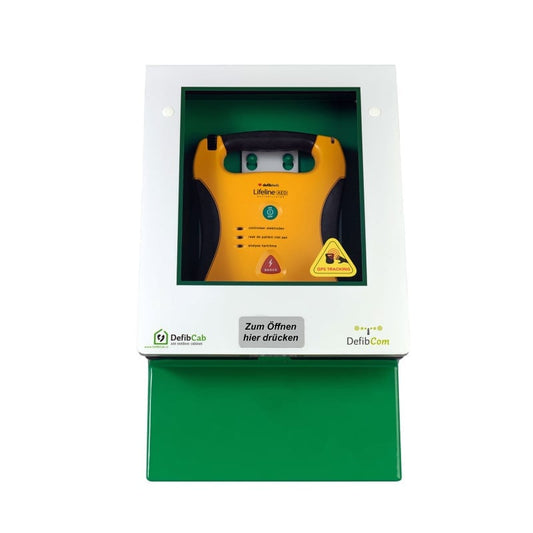DefibCab Smart Monitoring AED Cabinet unlocked