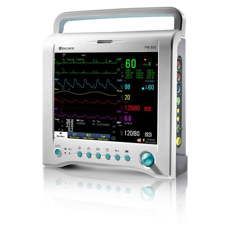 Biocare PM900 Patient Monitor with thermal printer with 3 EKG deviations
